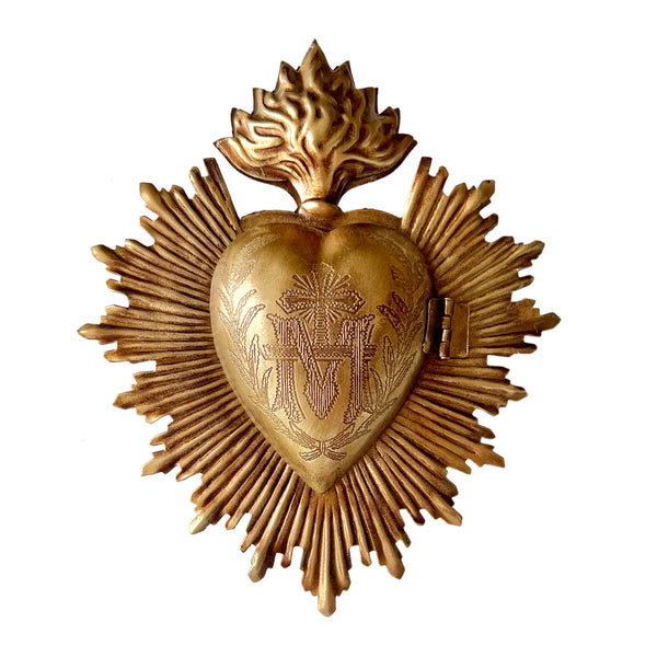 Sacred Heart ~ Antique Gold