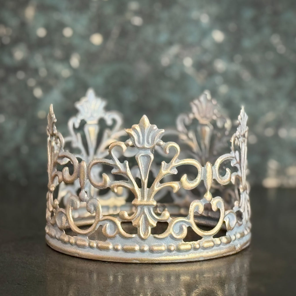 Crown Cake Topper ~ Blue and Gold