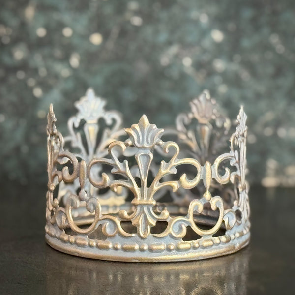 Crown Cake Topper ~ Blue and Gold