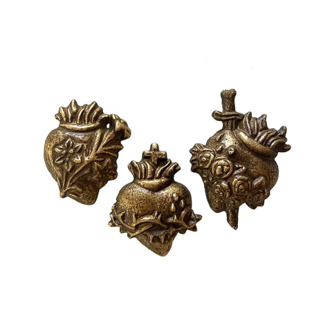 Sacred Heart Magnets, set of 3.
