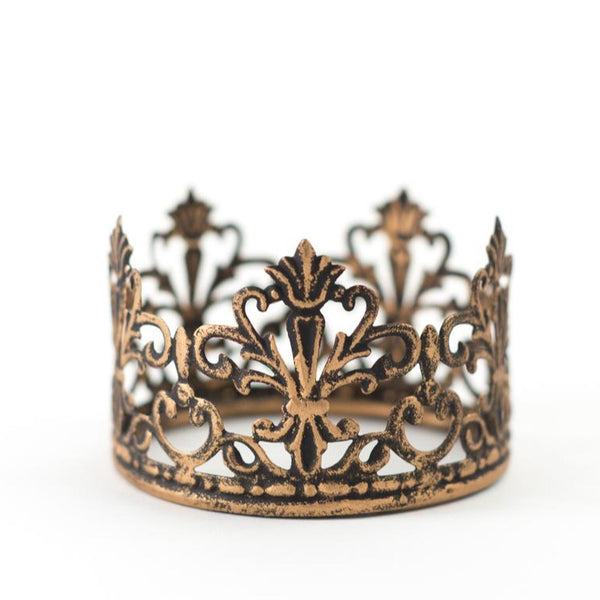Crown Cake Topper ~ Black and Gold