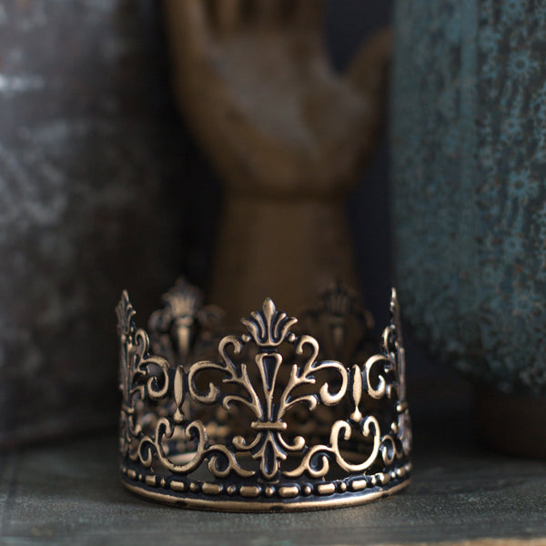 Crown Cake Topper ~ Black and Gold