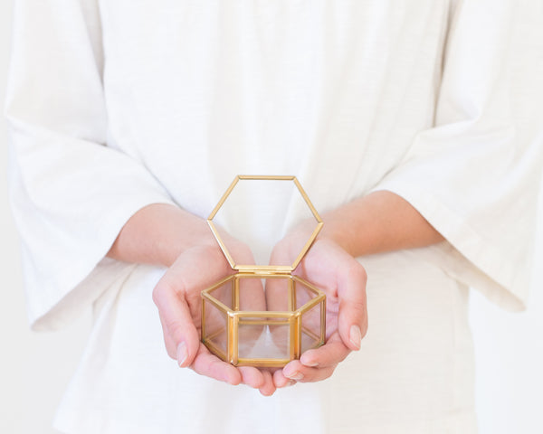 Glass Ring Bearer Box