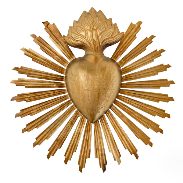 Sunburst Sacred Heart ~ Gold