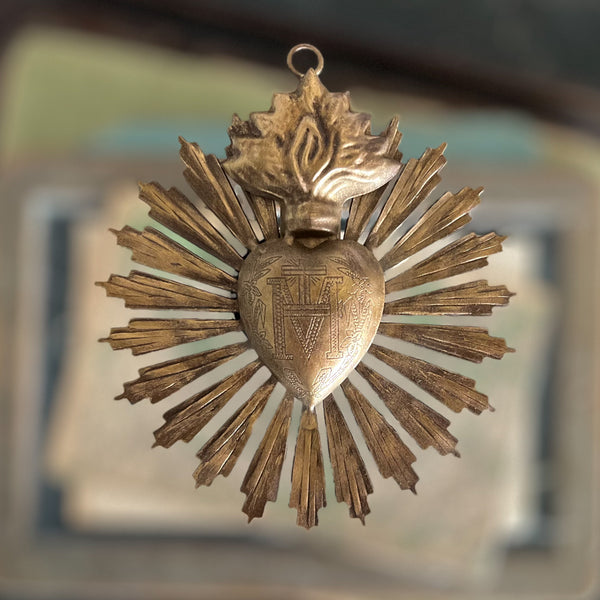 Small Sunburst Sacred Heart