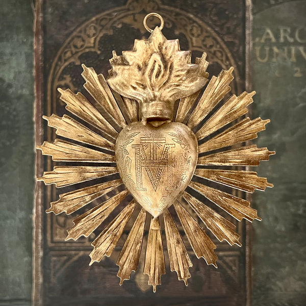 Small Sunburst Sacred Heart