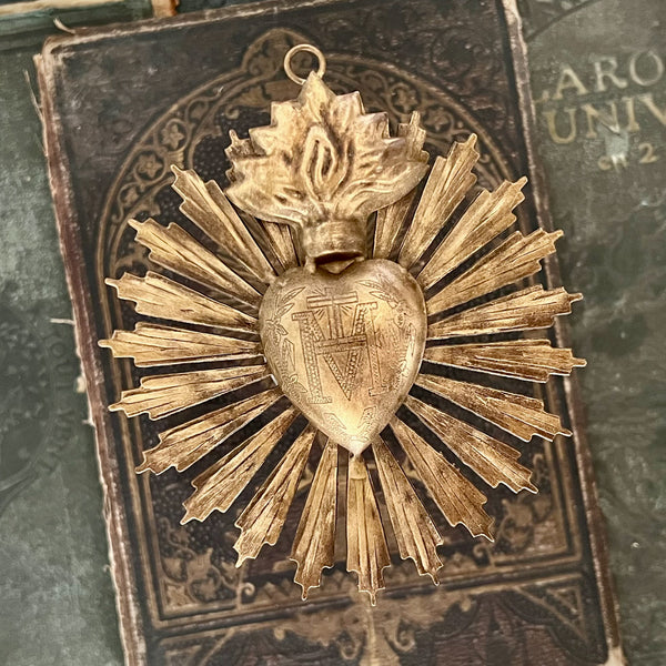 Small Sunburst Sacred Heart