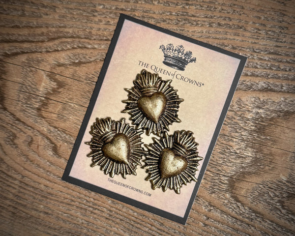 Sacred Heart Magnets, set of 3.