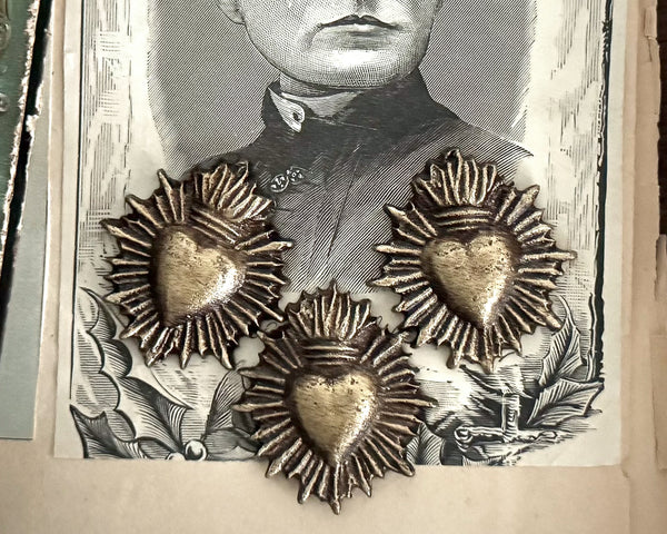 Sacred Heart Magnets, set of 3.