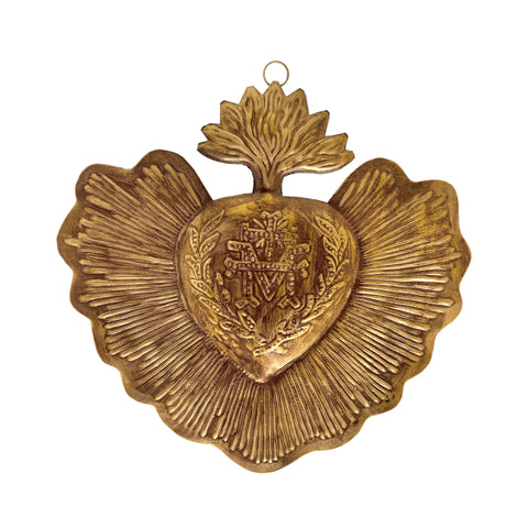 Sacred Heart, Marion Cross ~ Antique Gold