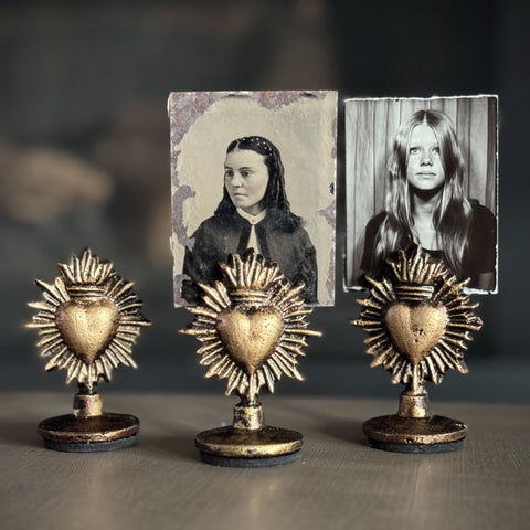 Sacred Heart photo holder, set of 3