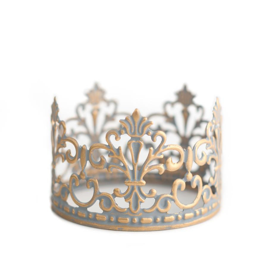 Crown Cake Topper ~ Blue and Gold