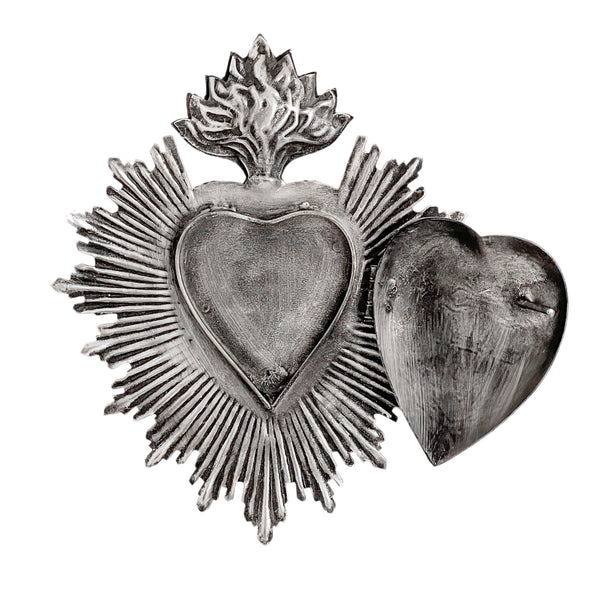 Sacred Heart ~ Black/Silver