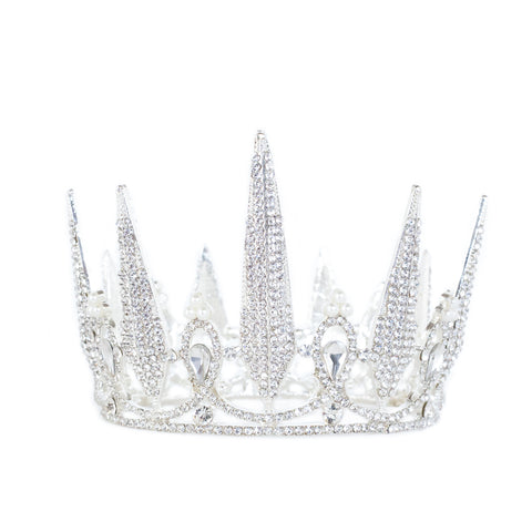 Rhinestone Crown ~ Silver