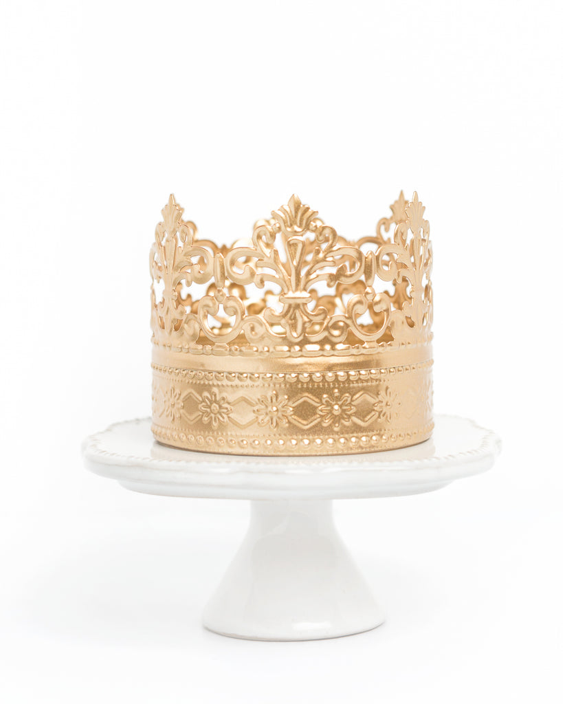 Gold Crown Cake Topper ~ Daisy