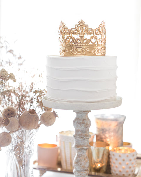 Gold Crown Cake Topper ~ Alice