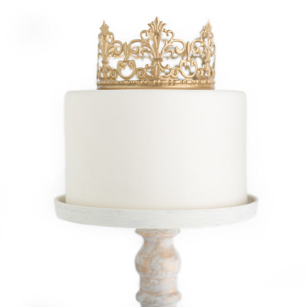 Gold Crown Cake Topper ~ Jane