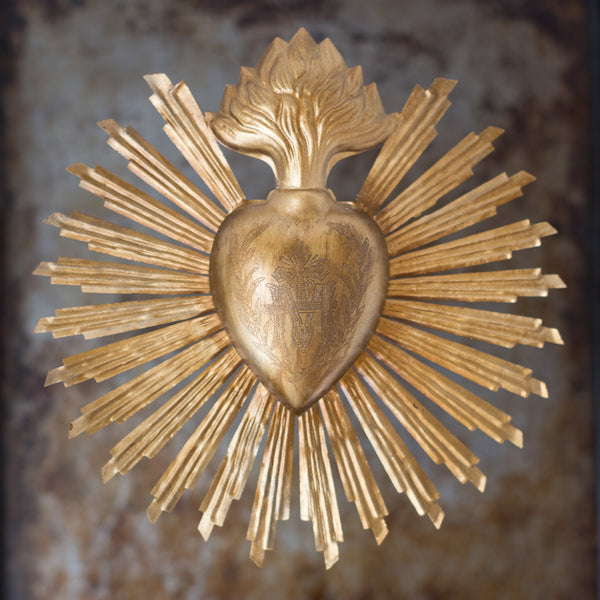 Sunburst Sacred Heart ~ Gold