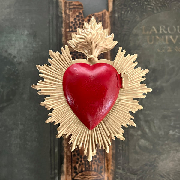 Sacred Heart ~ Red/Gold