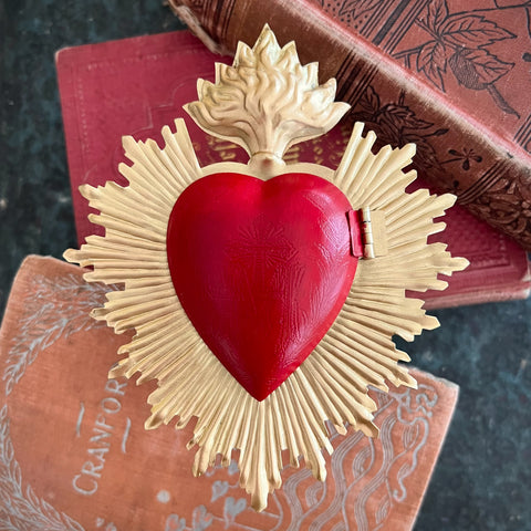 Sacred Heart ~ Red/Gold