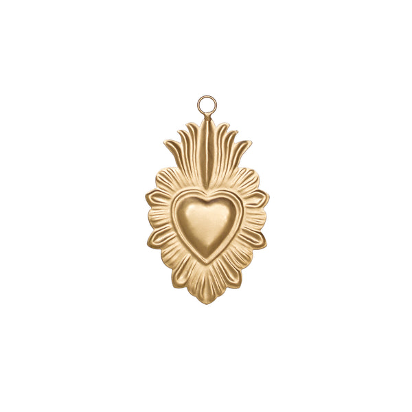 Hanging Sacred Heart ~ Gold/Small