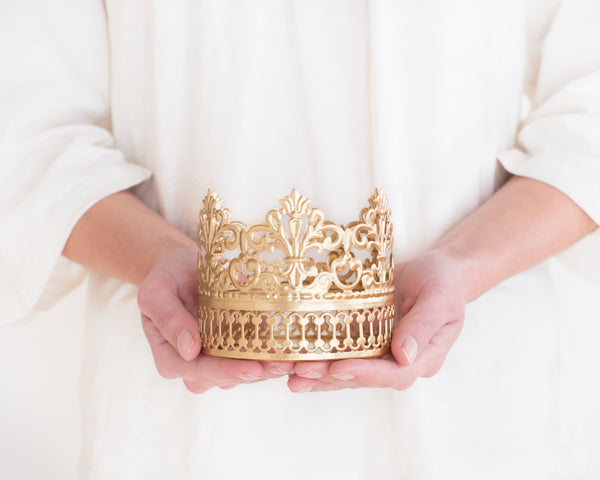Gold Crown Cake Topper ~ Willow